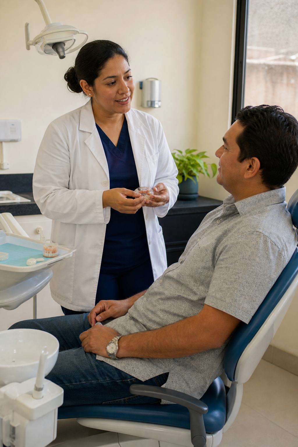 Consulta dental en Jiquilisco
